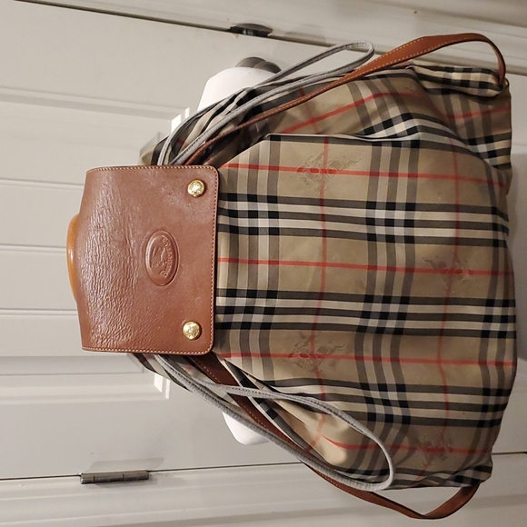 Burberry London plaid drawstring backpack - Picture 7 of 13